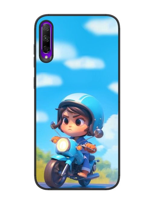 Little Rider Glossy Soft Edge Case for Honor 9X Pro Chachhi