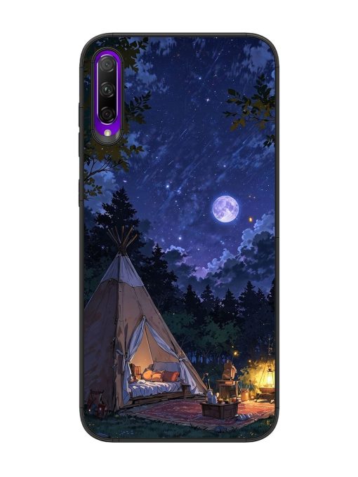 Moonlight Camping Glossy Soft Edge Case for Honor 9X Pro Chachhi