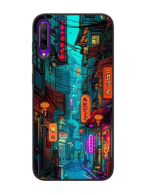 Neon Nightscape Glossy Soft Edge Case for Honor 9X Pro Chachhi