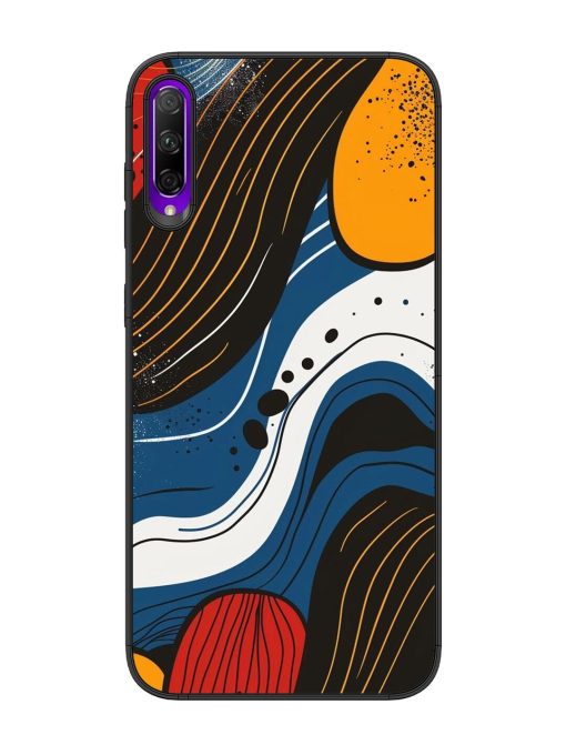 Abstract Expression Glossy Soft Edge Case for Honor 9X Pro Chachhi