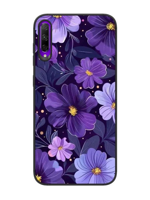 Purple Paradise Glossy Soft Edge Case for Honor 9X Pro Chachhi