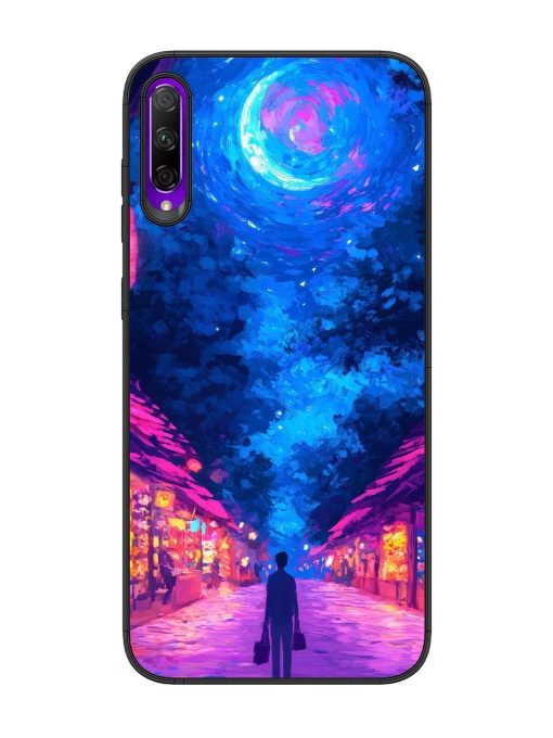 Neon Nightscape Glossy Soft Edge Case for Honor 9X Pro Chachhi