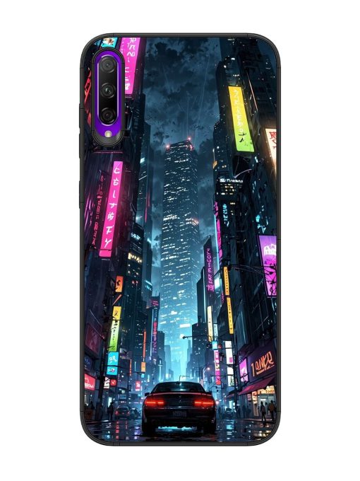 Neon Nightscape Glossy Soft Edge Case for Honor 9X Pro