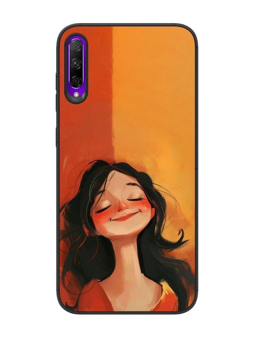 Neon Girl Glossy Soft Edge Case for Honor 9X Pro Chachhi