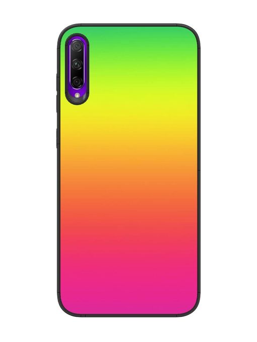 Rainbow Gradient Glossy Soft Edge Case for Honor 9X Pro Chachhi