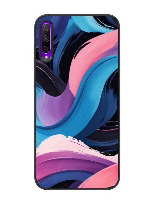 Whimsical Waves Glossy Soft Edge Case for Honor 9X Pro Chachhi