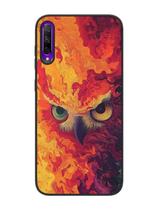 Fiery Owl Glossy Soft Edge Case for Honor 9X Pro Chachhi