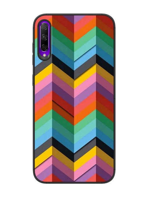 Colorful Zigzag Glossy Soft Edge Case for Honor 9X Pro Chachhi