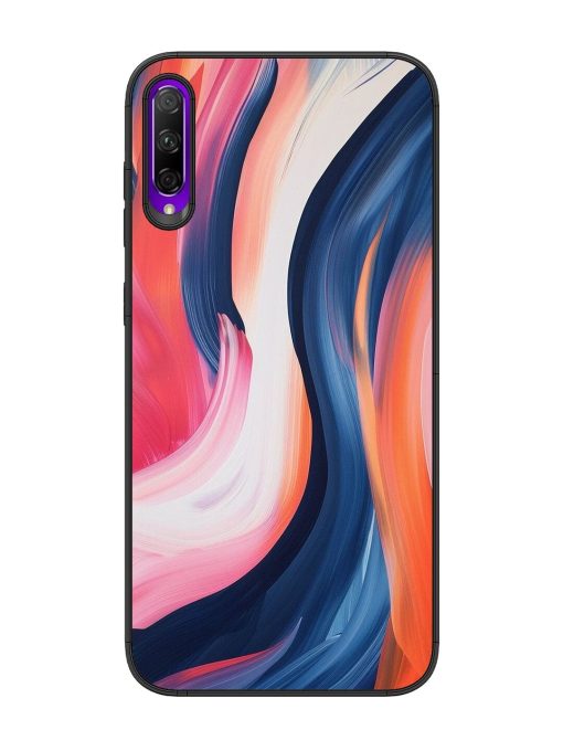 Whirling Hues Glossy Soft Edge Case for Honor 9X Pro Chachhi