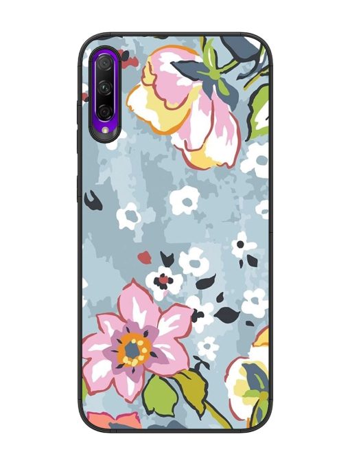 Floral Fantasy Glossy Soft Edge Case for Honor 9X Pro Chachhi