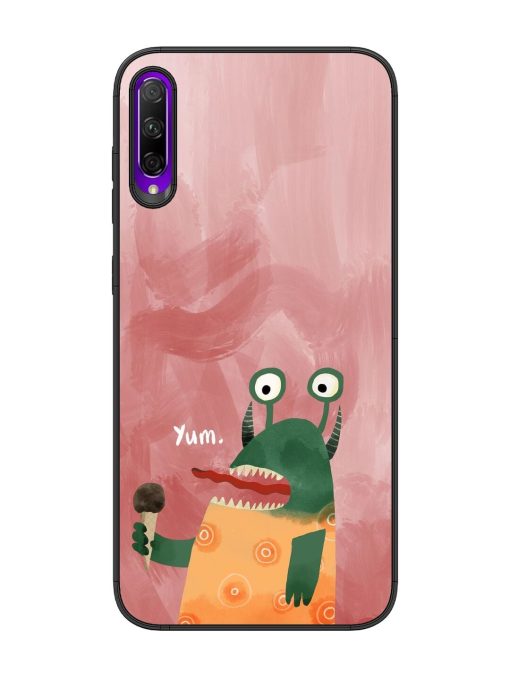 Hungry Monster Glossy Soft Edge Case for Honor 9X Pro Chachhi