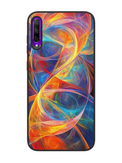 Cosmic Currents Glossy Soft Edge Case for Honor 9X Pro Chachhi