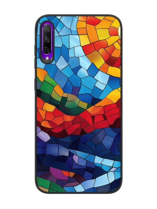 Mosaic Sunset Glossy Soft Edge Case for Honor 9X Pro Chachhi