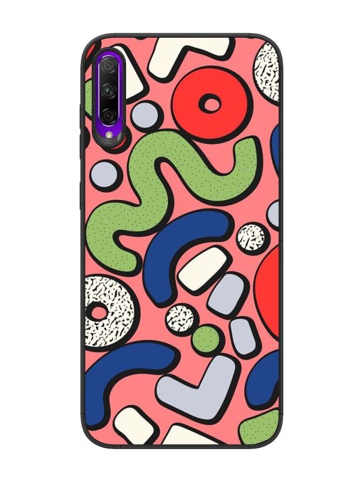 Groovy Geometric Shapes Glossy Soft Edge Case for Honor 9X Pro Chachhi