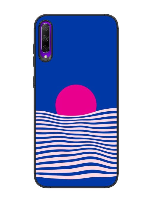 Pink Sunset Over Blue Waves Glossy Soft Edge Case for Honor 9X Pro Chachhi