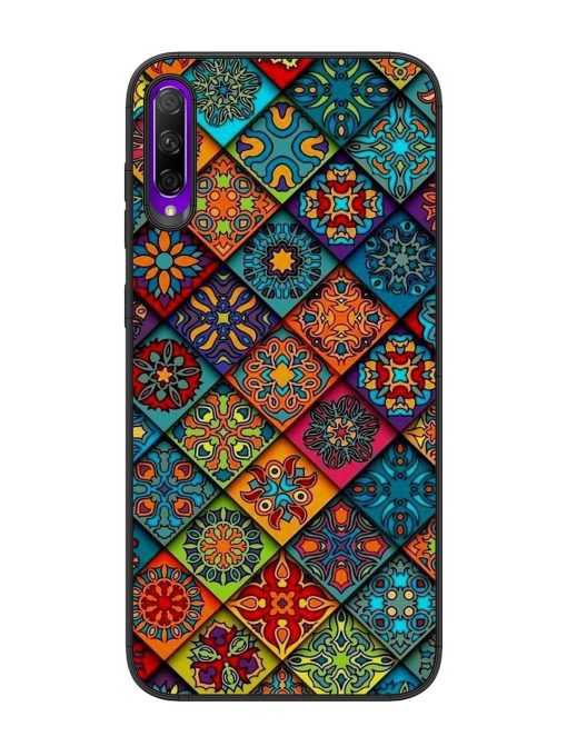 Patchwork Mandala Mosaic Glossy Soft Edge Case for Honor 9X Pro Chachhi