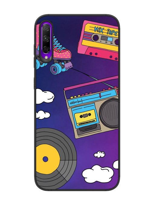 Retro Vibes Glossy Soft Edge Case for Honor 9X Pro Chachhi