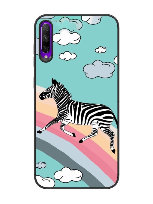 Zebra On A Rainbow Glossy Soft Edge Case for Honor 9X Pro Chachhi