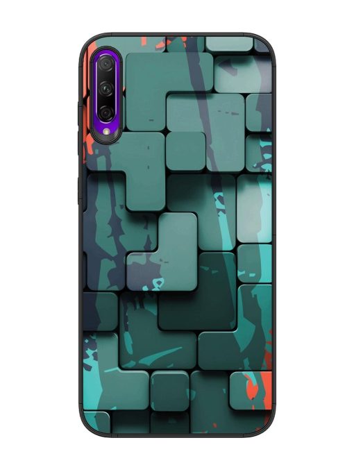 Abstract Geometric Mosaic Glossy Soft Edge Case for Honor 9X Pro Chachhi