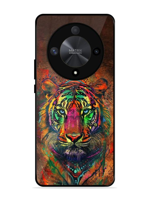 Cosmic Tiger Glossy Soft Edge Case for Honor X9b (5G) Chachhi