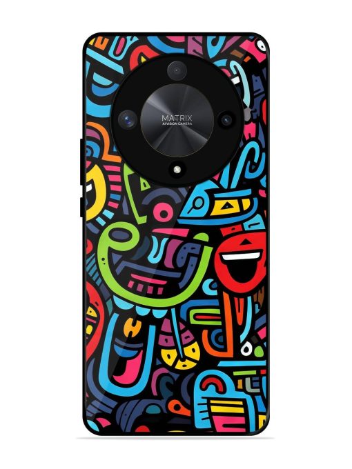 Doodlephoria Glossy Soft Edge Case for Honor X9b (5G) Chachhi