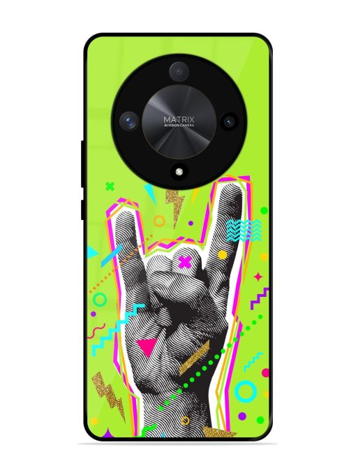 Neon Rock Glossy Soft Edge Case for Honor X9b (5G) Chachhi