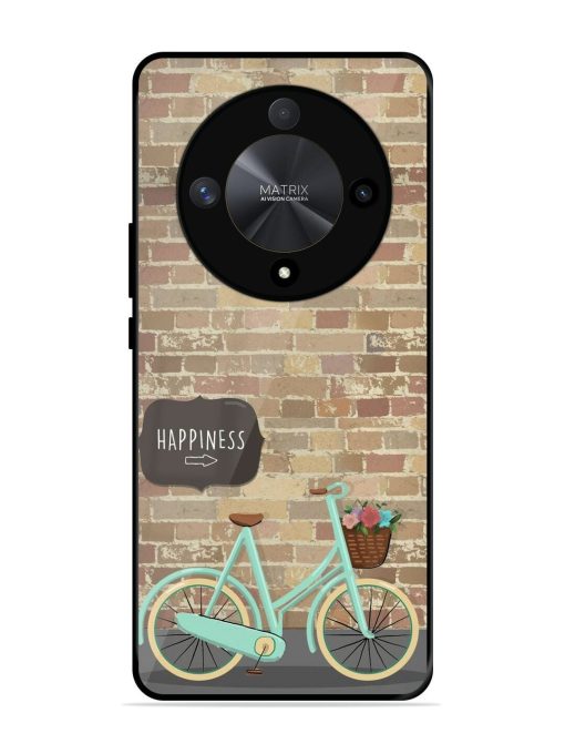 Pedaling Towards Happiness Glossy Soft Edge Case for Honor X9b (5G) Chachhi