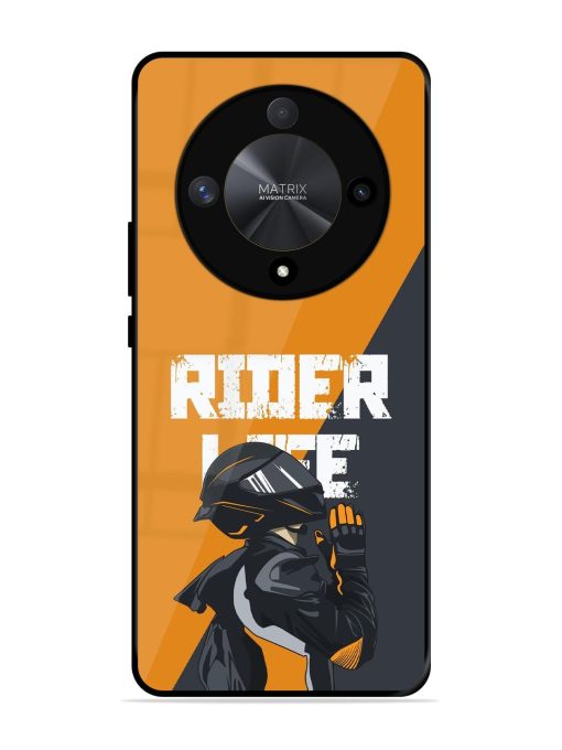 Ride Never Ends Glossy Soft Edge Case for Honor X9b (5G) Chachhi