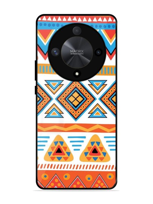 Vibrant Tribal Pattern Glossy Soft Edge Case for Honor X9b (5G) Chachhi