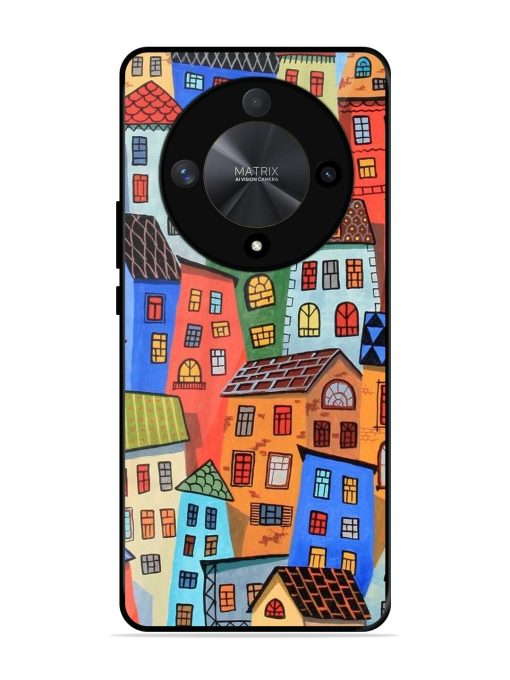 Rainbow House Glossy Soft Edge Case for Honor X9b (5G)