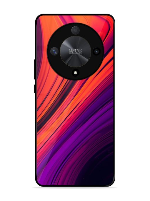 Crimson Curls Glossy Soft Edge Case for Honor X9b (5G)