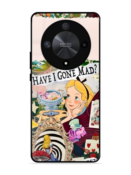 Mad Hatter'S Collage Glossy Soft Edge Case for Honor X9b (5G) Chachhi