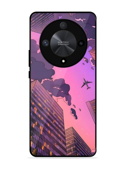 Urban Twilight Glossy Soft Edge Case for Honor X9b (5G) Chachhi