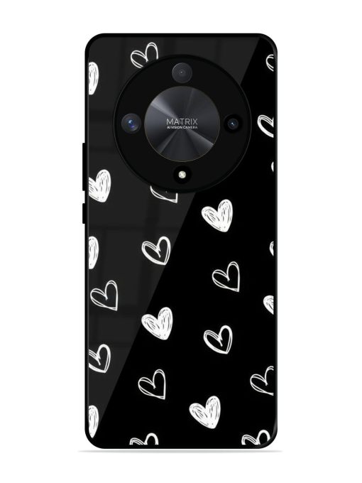 Scattered Hearts Glossy Soft Edge Case for Honor X9b (5G) Chachhi