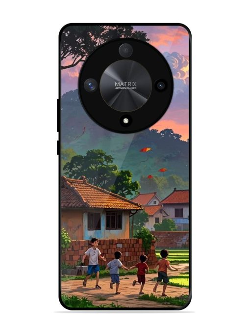 Sunset Play Glossy Soft Edge Case for Honor X9b (5G) Chachhi