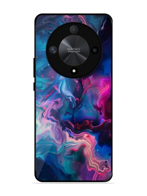 Cosmic Swirl Glossy Soft Edge Case for Honor X9b (5G) Chachhi