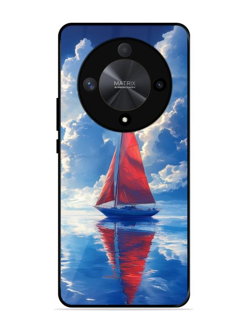 Crimson Sails Glossy Soft Edge Case for Honor X9b (5G) Chachhi