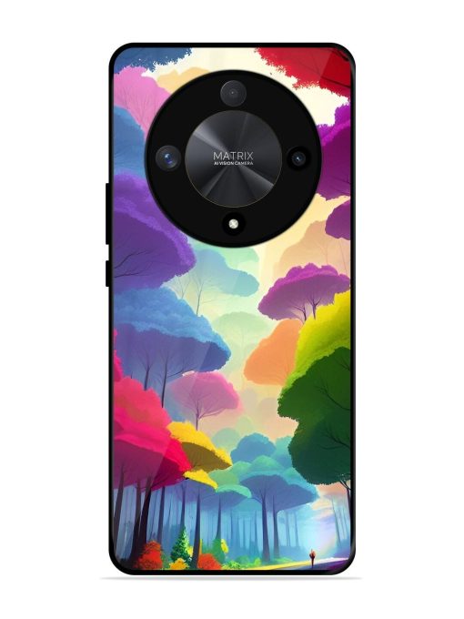 Rainbow Road Glossy Soft Edge Case for Honor X9b (5G) Chachhi