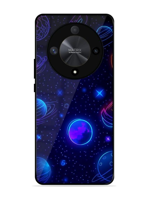 Neon Cosmos Glossy Soft Edge Case for Honor X9b (5G) Chachhi