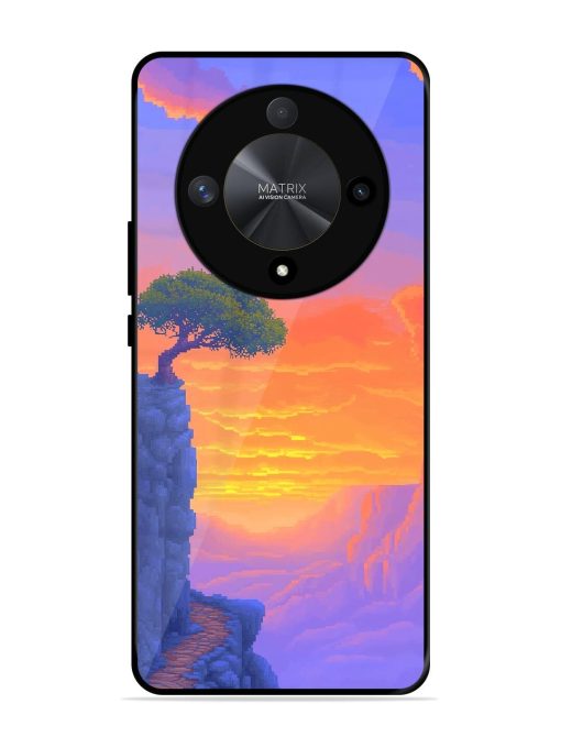 Cliffside Solitude Glossy Soft Edge Case for Honor X9b (5G) Chachhi