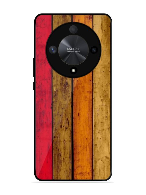 Colorful Woodgrain Glossy Soft Edge Case for Honor X9b (5G)