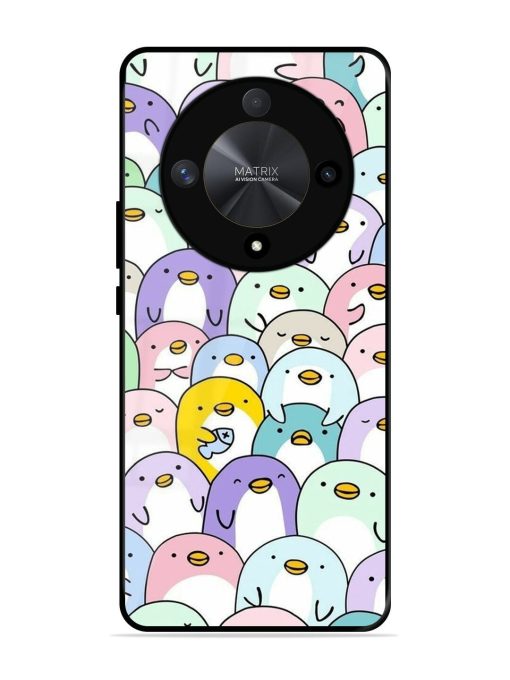 Penguin Party Glossy Soft Edge Case for Honor X9b (5G) Chachhi