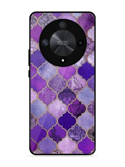 Purple Mosaic Magic Glossy Soft Edge Case for Honor X9b (5G) Chachhi