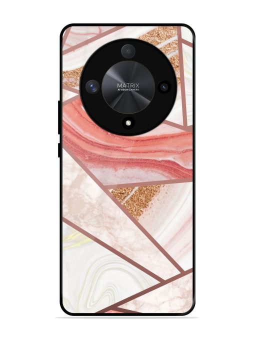 Rosy Mosaic Glossy Soft Edge Case for Honor X9b (5G) Chachhi