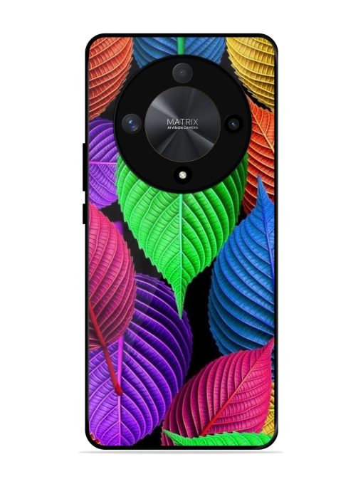 Rainbow Leaf Symphony Glossy Soft Edge Case for Honor X9b (5G) Chachhi