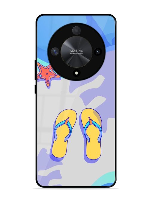 Sandy Toes And Salty Seas Glossy Soft Edge Case for Honor X9b (5G) Chachhi