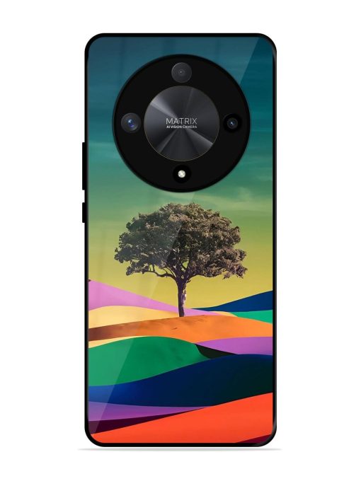 Rainbow'S Lone Sentinel Glossy Soft Edge Case for Honor X9b (5G) Chachhi