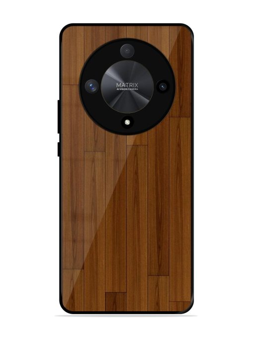 Warm Woodgrain Glossy Soft Edge Case for Honor X9b (5G)