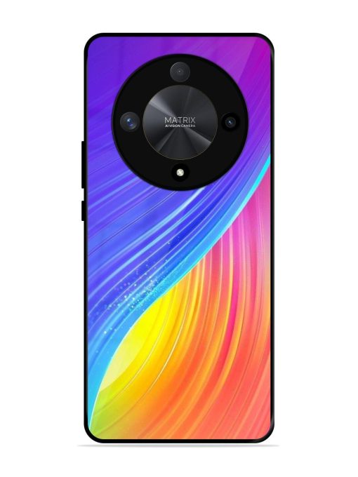 Neon Swirl Glossy Soft Edge Case for Honor X9b (5G) Chachhi