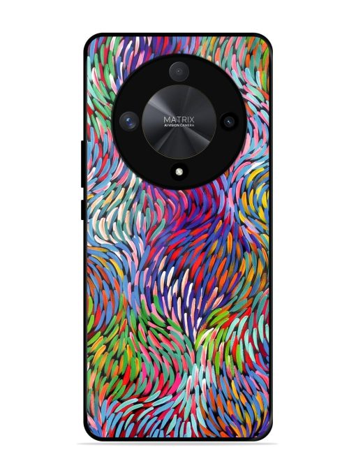 Vibrant Waves Glossy Soft Edge Case for Honor X9b (5G) Chachhi